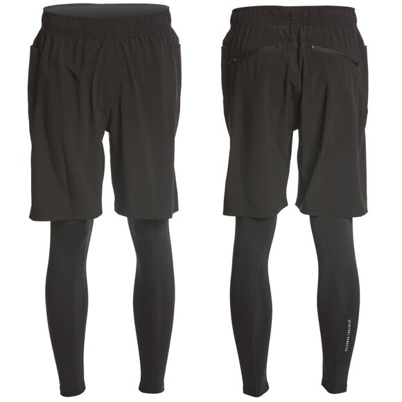 Spiritual Gangster Men's Rise 2fer Leggings Medium - Picture 1 of 8